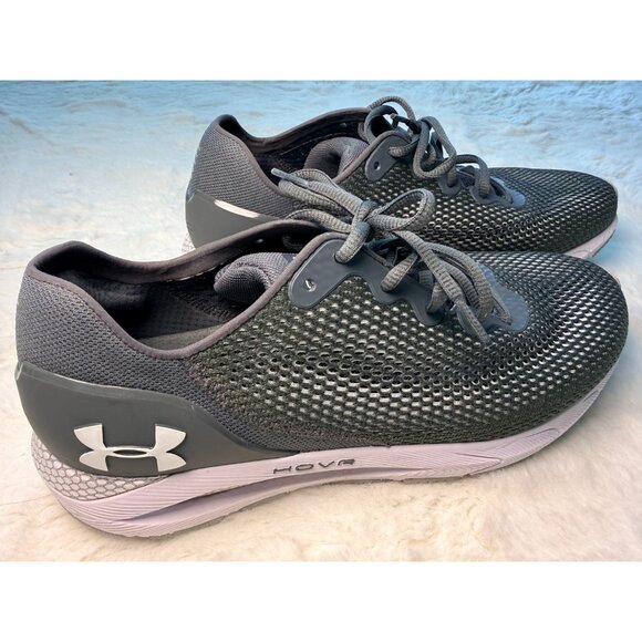 Size 12 - Under Armour HOVR Turbulence 2 White Gray - Picture 1 of 5